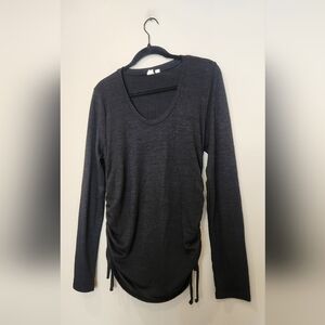 GAP Ruched Side Scoop Neck Sweater